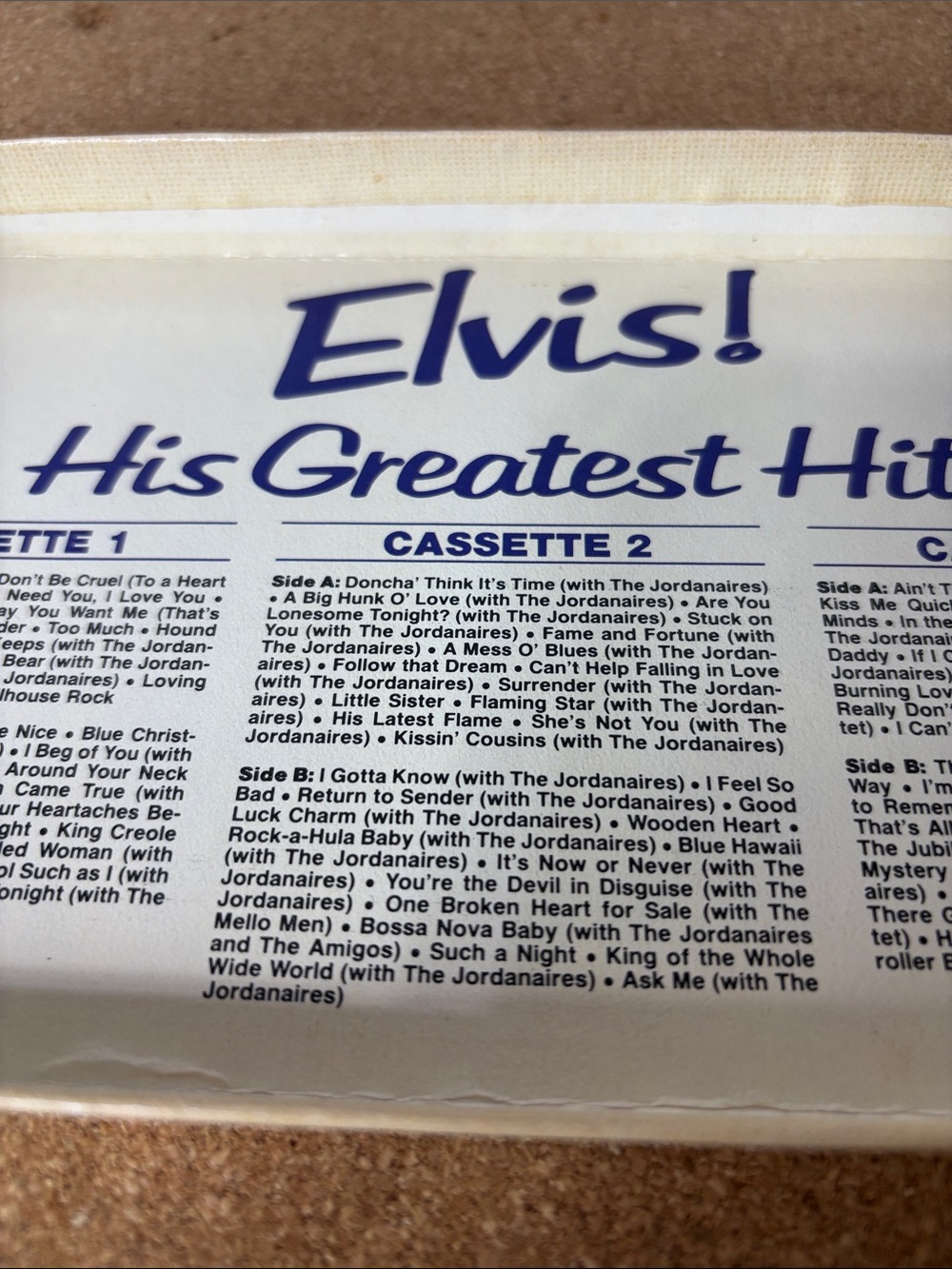 Reader's Digest "Elvis! Greatest Hits" Cassette Box - Picture 8 of 9